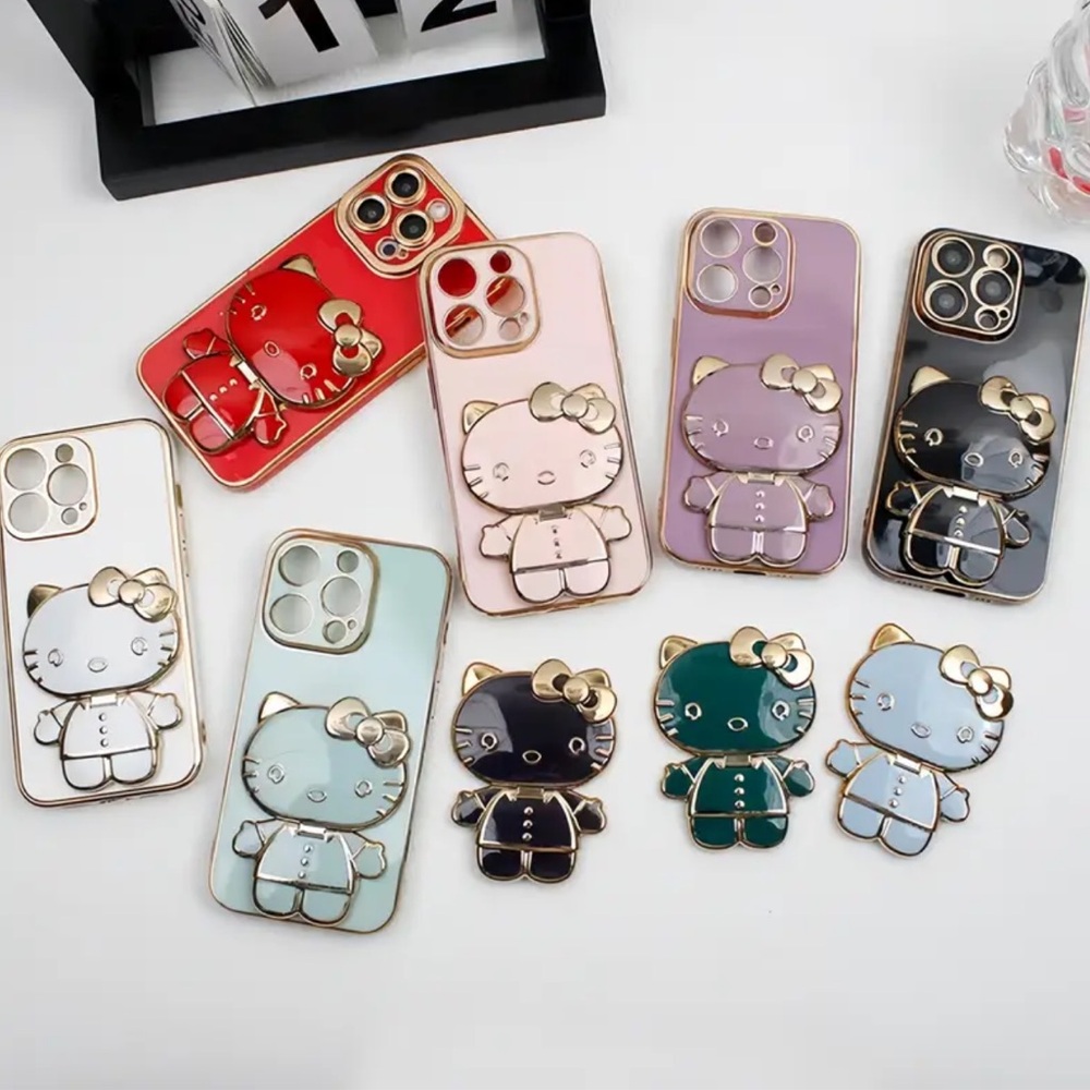 Cute Hello kitty Phone Case Stand with mirror Your choice of color NWT